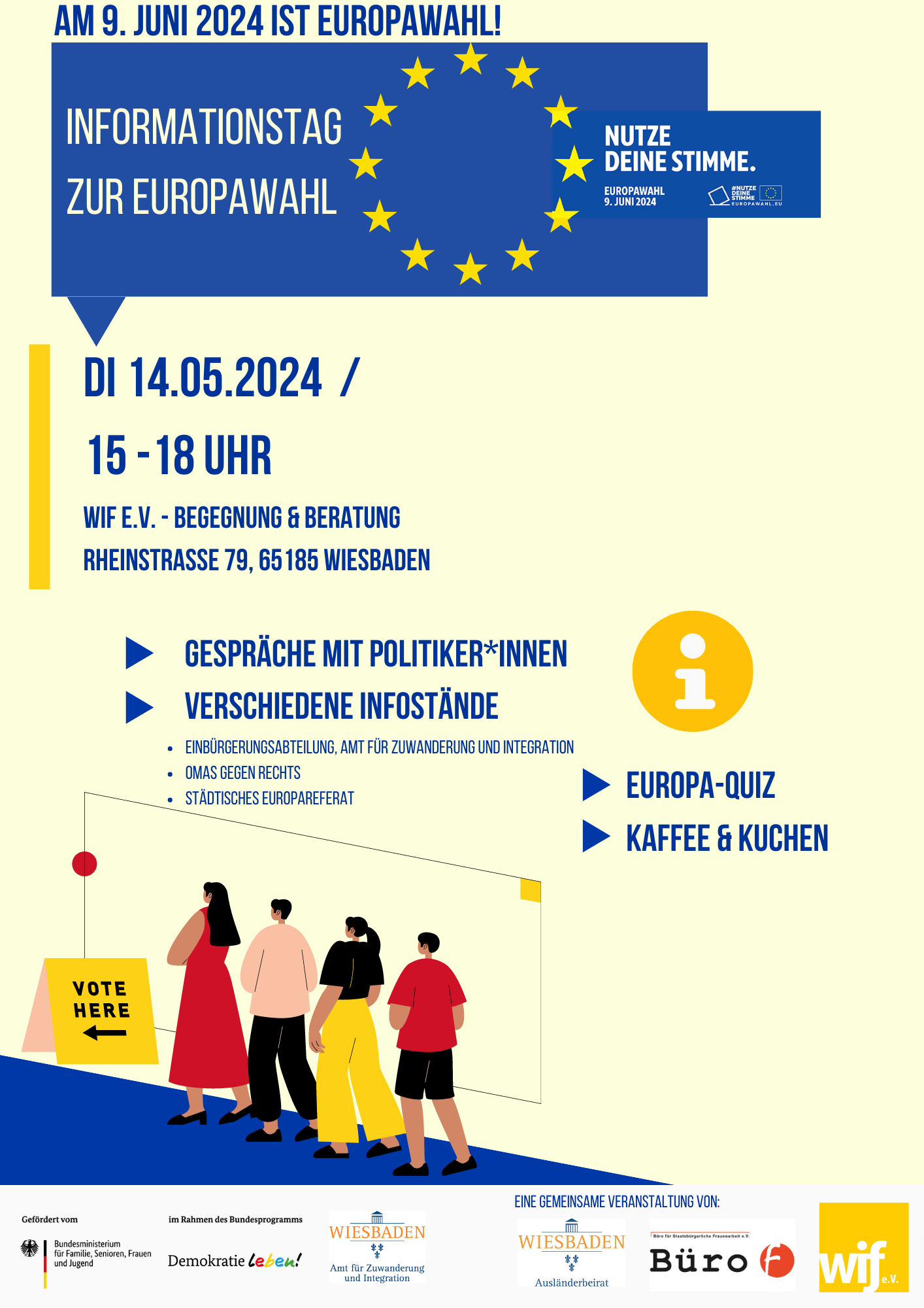 aktualisierter Flyer Europawahl Infotag 