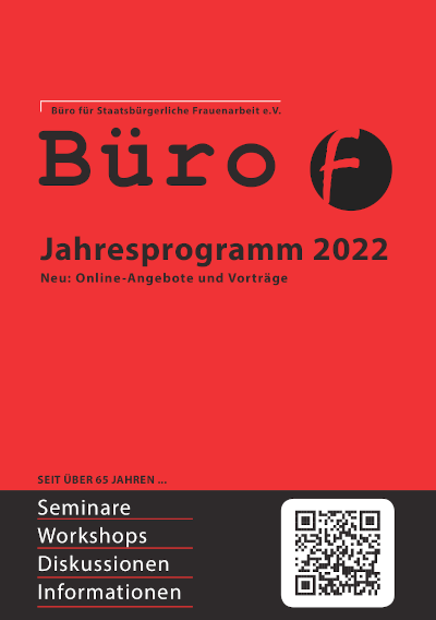 BüroF Jahresprogramm 2022